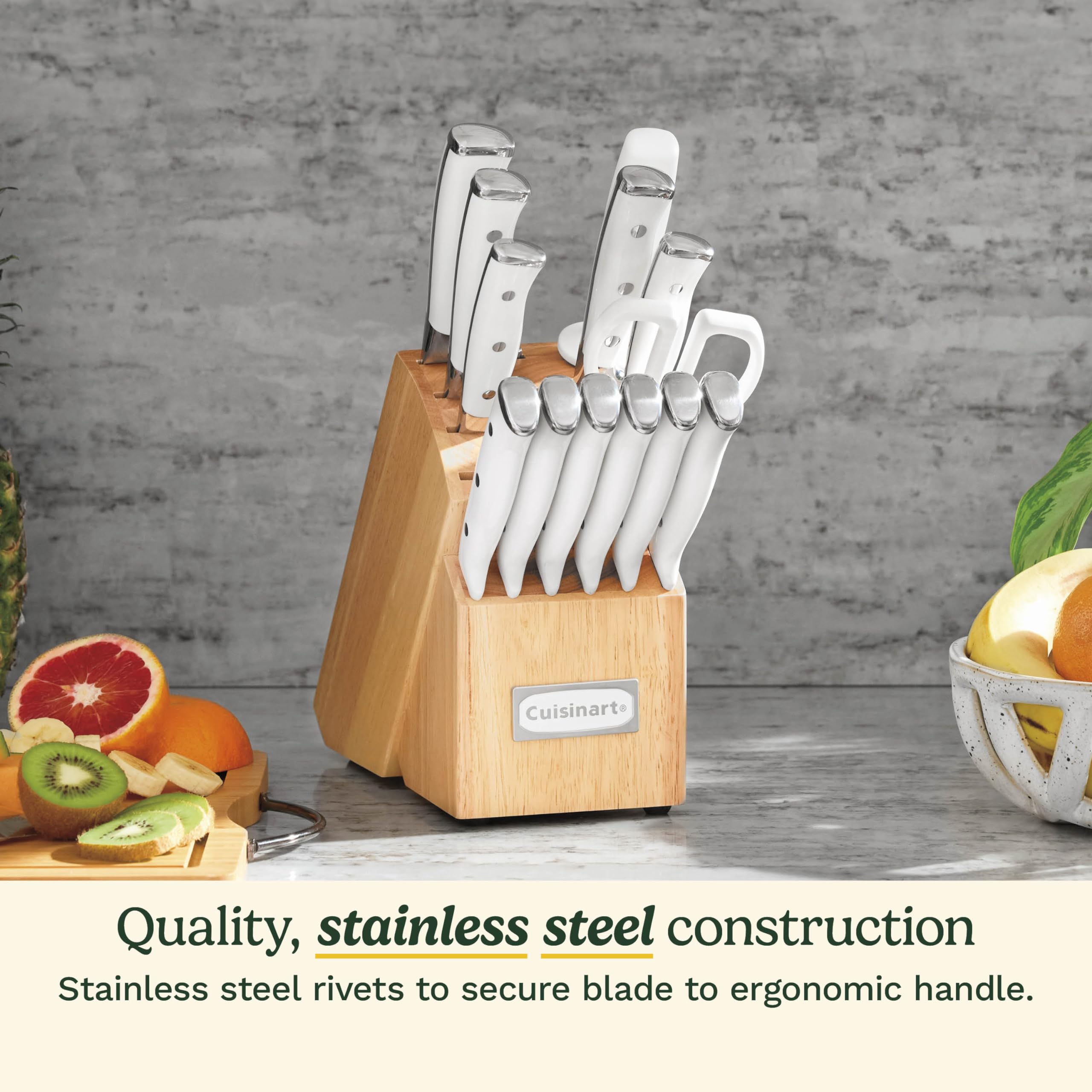 Cuisinart 8-inch chef knife highlighting balanced control