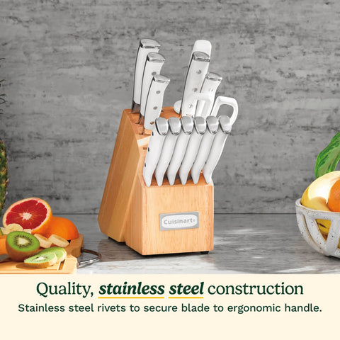 Cuisinart 8-inch chef knife highlighting balanced control