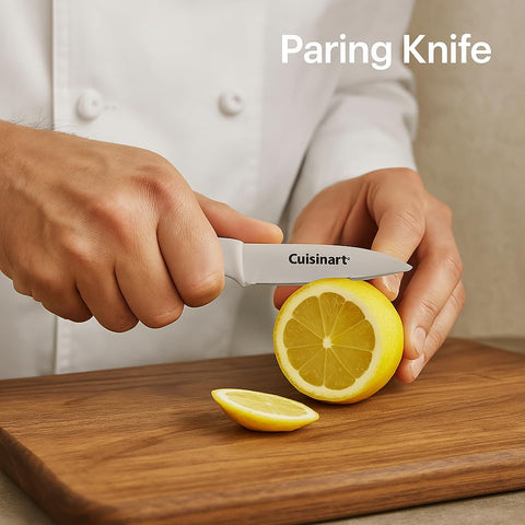Cuisinart Advantage 3.5-inch paring knife with guard for detail work.