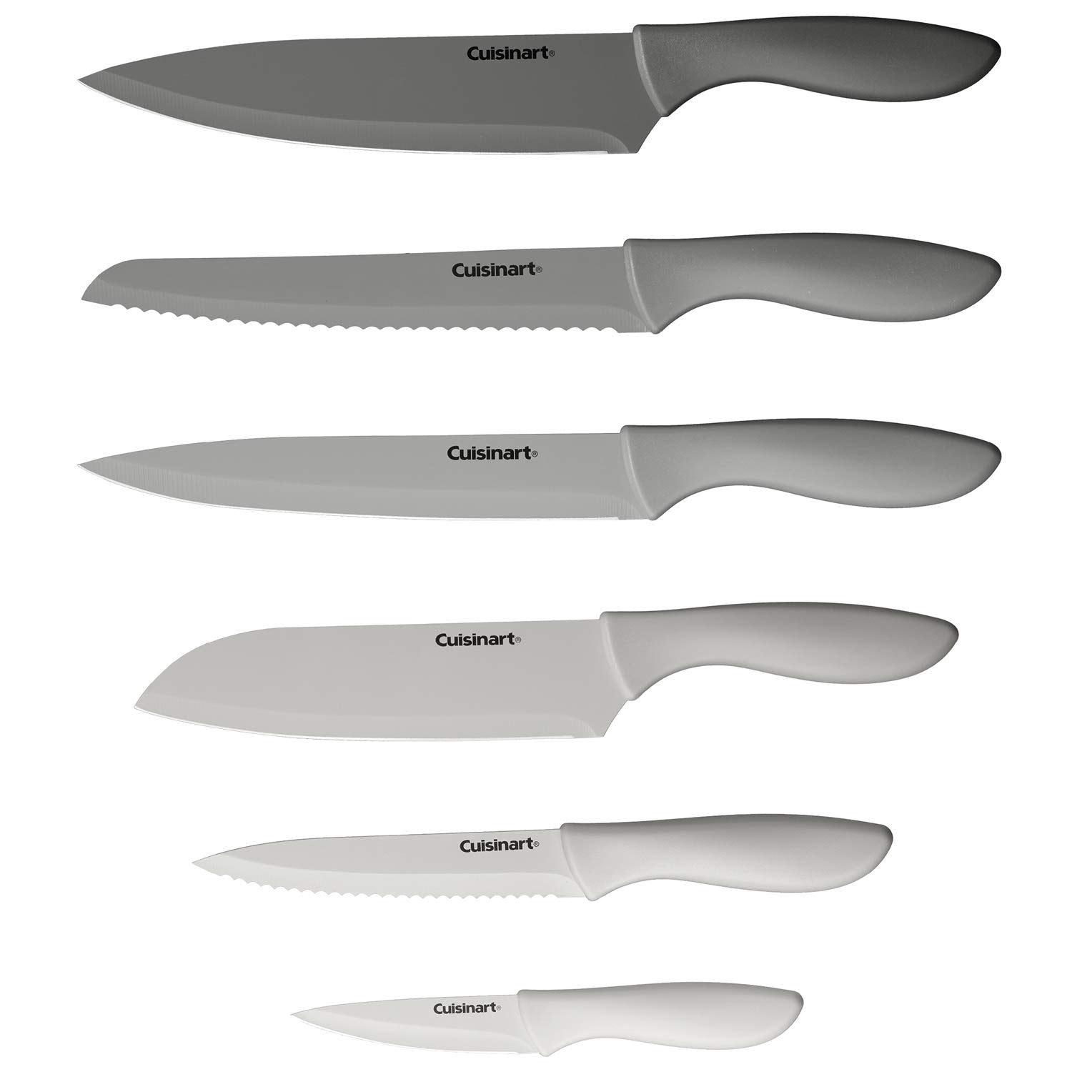 Cuisinart Advantage 8-inch chef knife with guard for precise slicing.