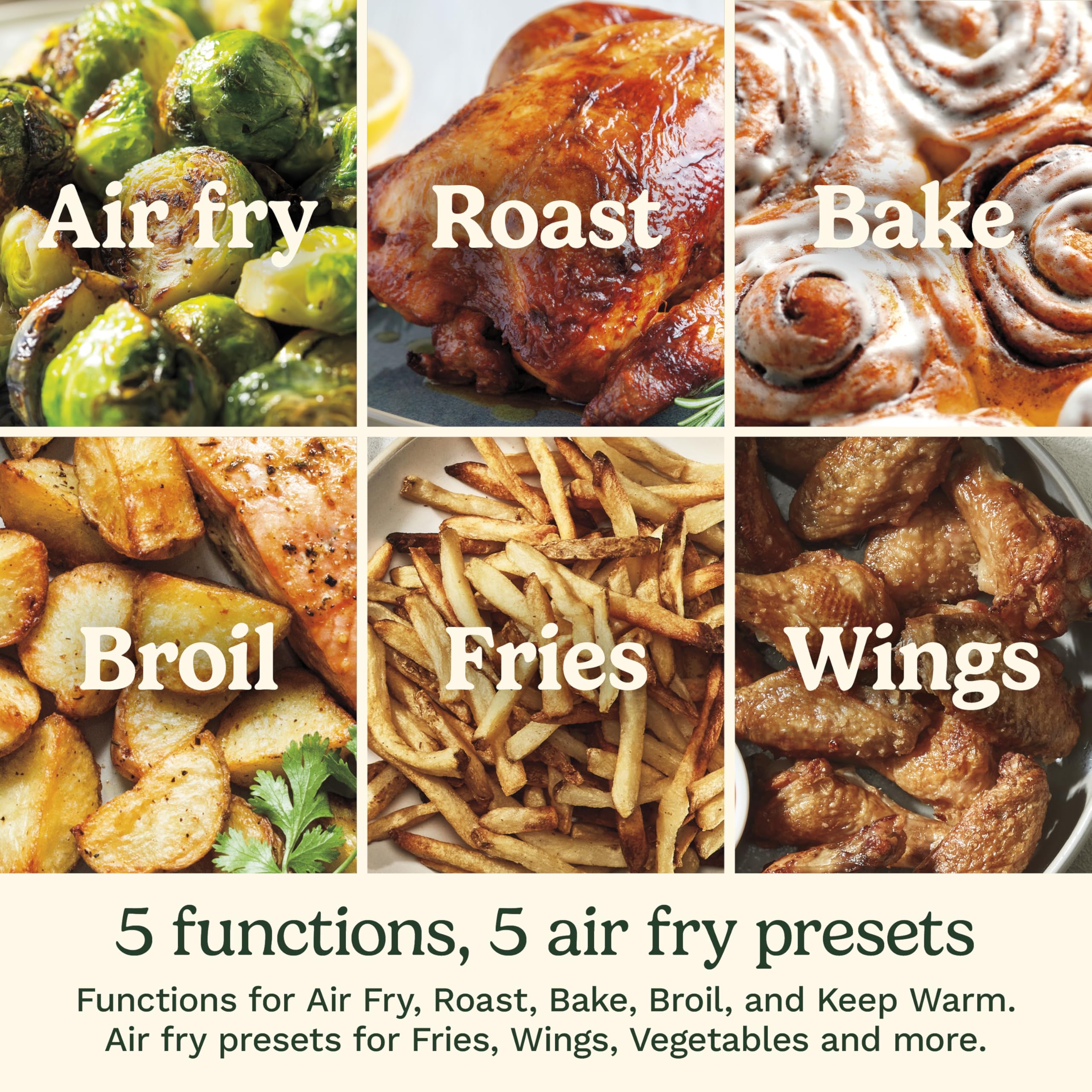 Cuisinart AIR-200NAS pre-set fries icon for quick, reliable fries