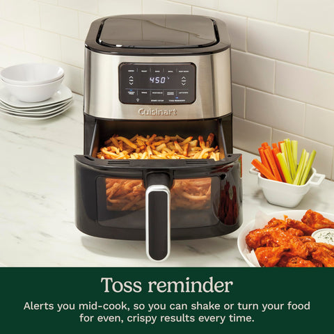 Cuisinart AIR-200NAS wings preset illustrating high-heat crisping