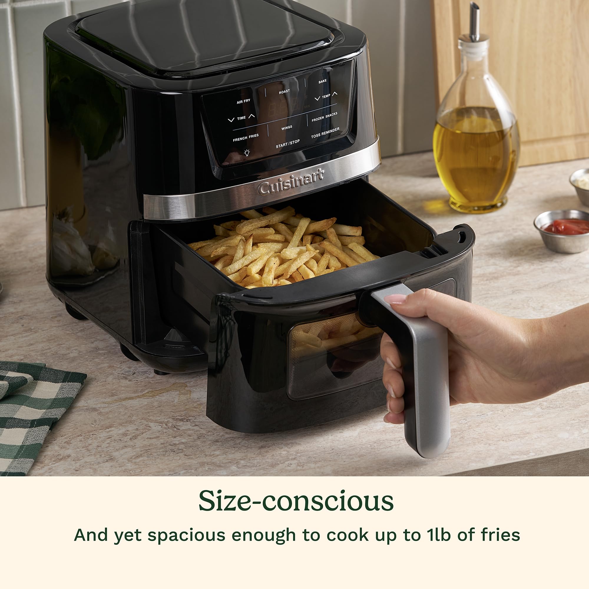 Cuisinart AIR-80 display of three functions for versatility in one unit