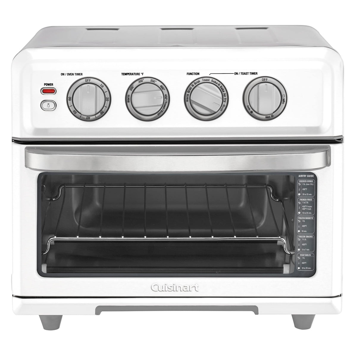Cuisinart TOA-70W front view showing 8-in-1 versatility for quick meals.