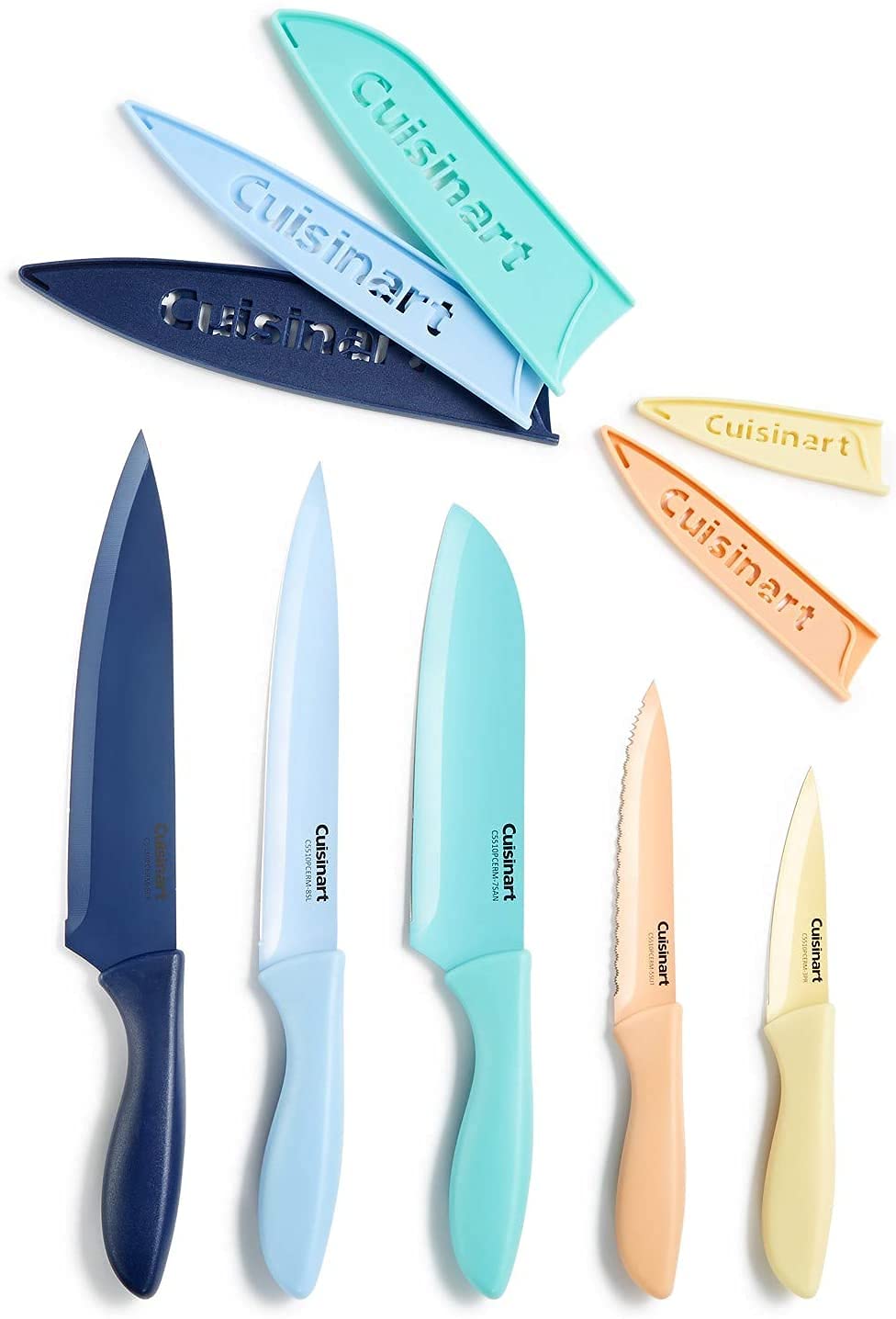 Cuisinart knife set with protective sheaths for safe storage