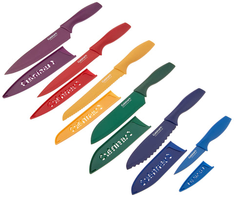 Cuisinart C55-12PCKSAM ceramic coating close-up reduces sticking.