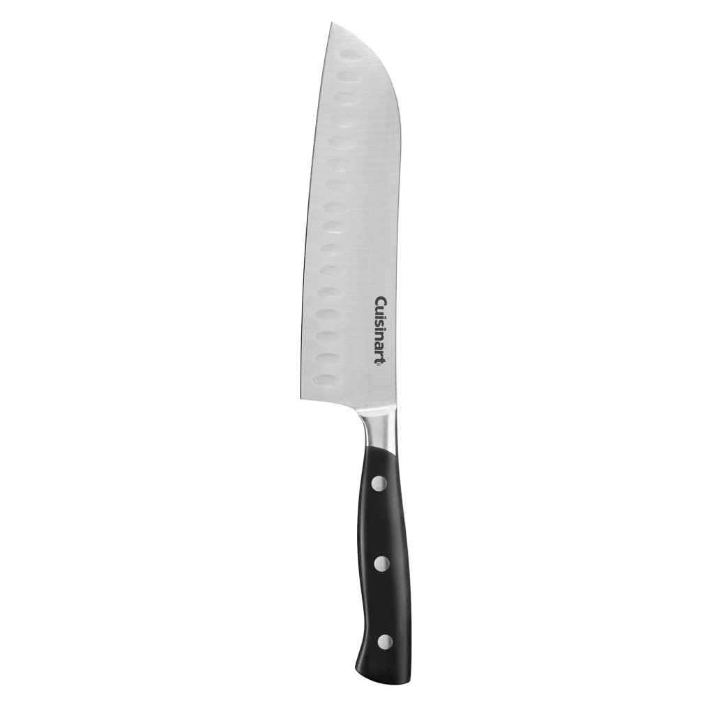 Cuisinart C77TR-7SAN Santoku knife with black triple rivet handle for precise prep