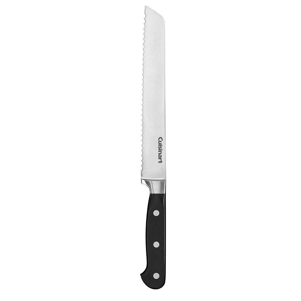 Cuisinart C77TR-8BD bread knife slices crusts smoothly with precision
