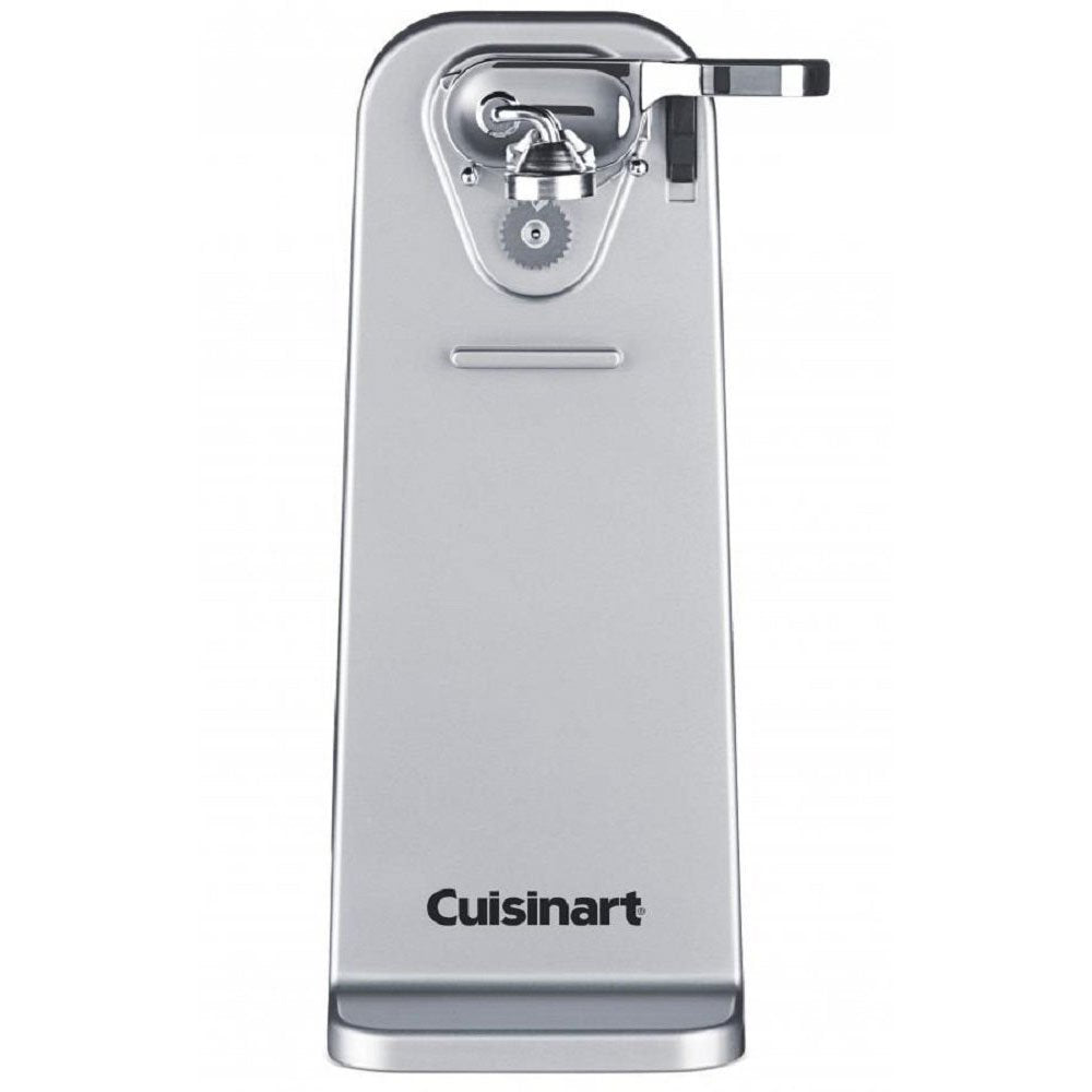 Cuisinart CCO-55 Deluxe opener on counter with chrome finish for quick one-touch use.