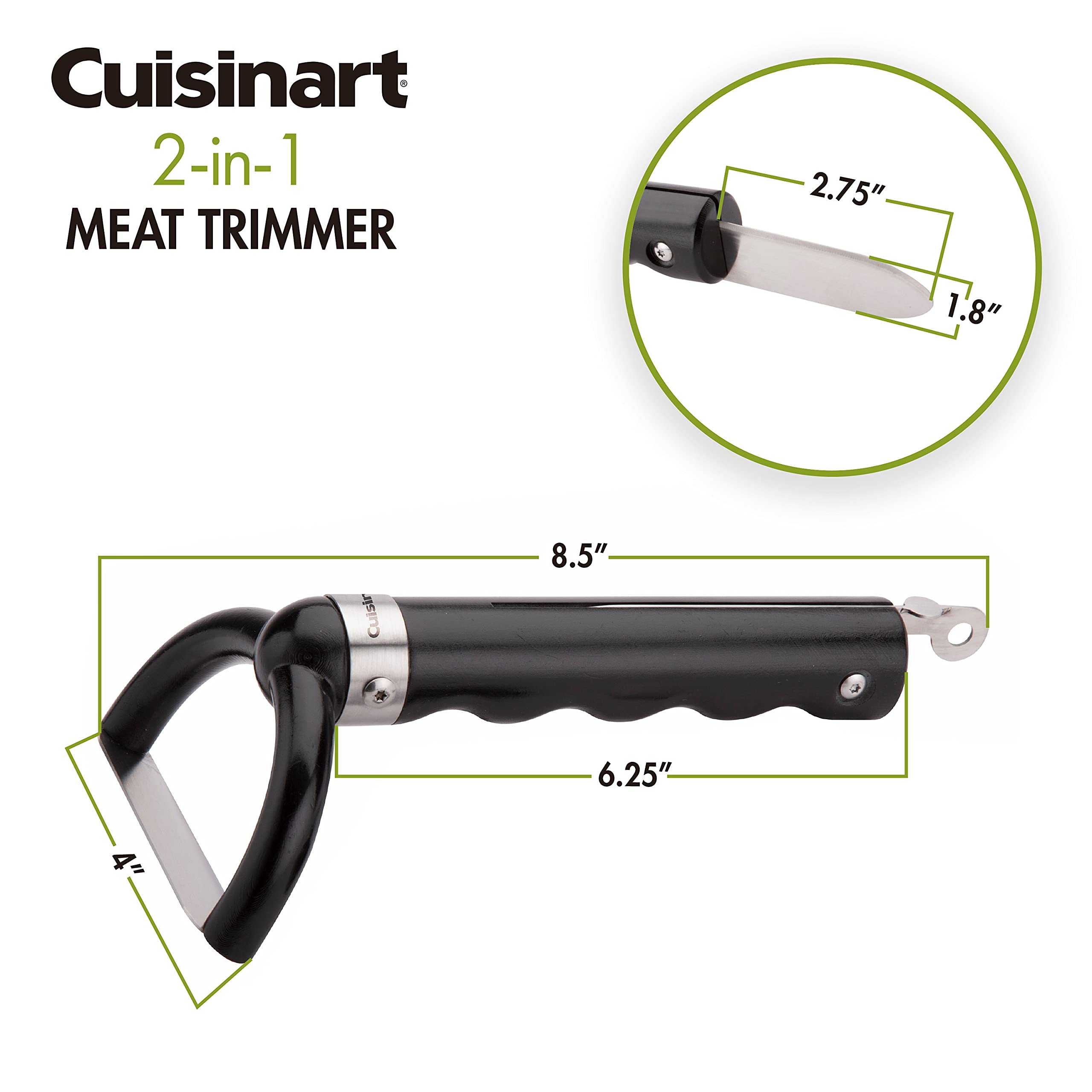 Cuisinart CGK-300 flip-out lifter eases silver skin removal between bones