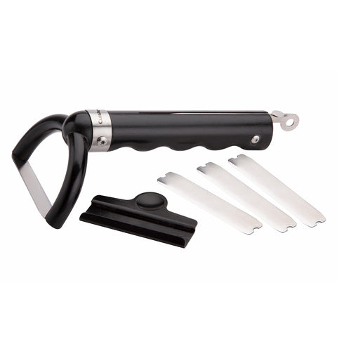 Cuisinart CGK-300 meat trimmer blade cutting fat for leaner, evenly cooked results