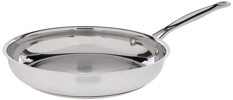 Cuisinart Chef's Classic 10in skillet with mirror finish, ideal for searing and even browning