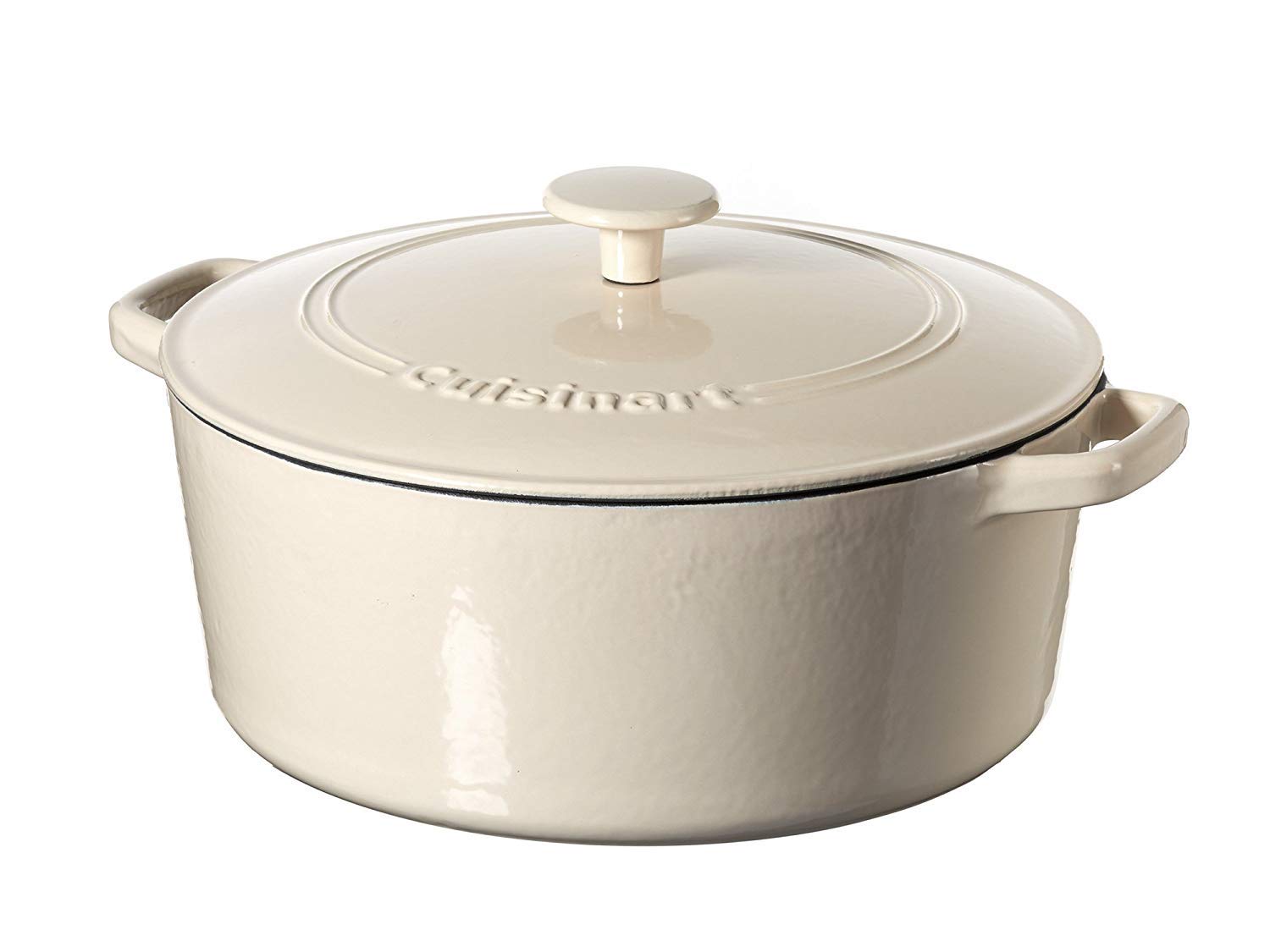 Cuisinart Chef's Classic cream casserole transitions from oven to table for elegant serving.