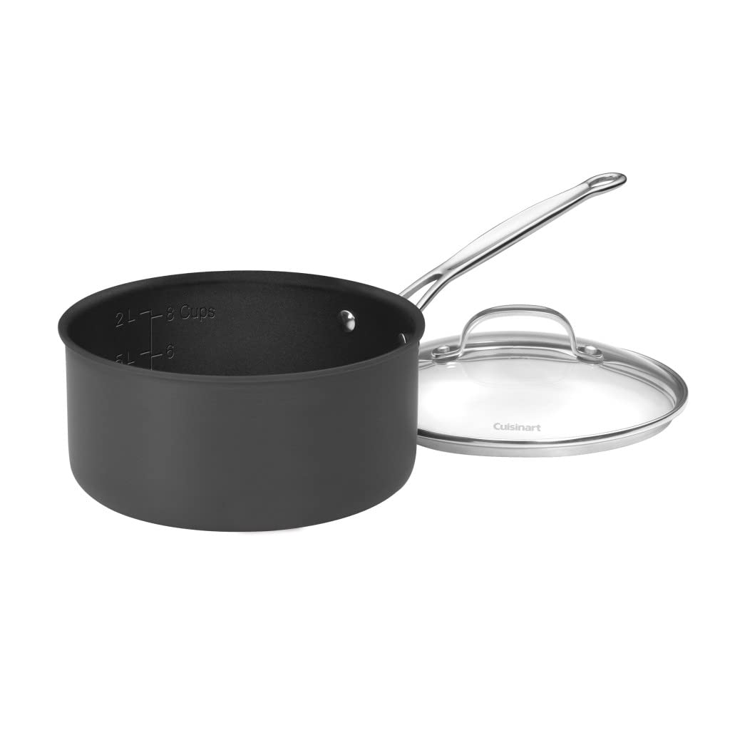 Cuisinart Chef's Classic lid locks in flavors while keeping contents visible.