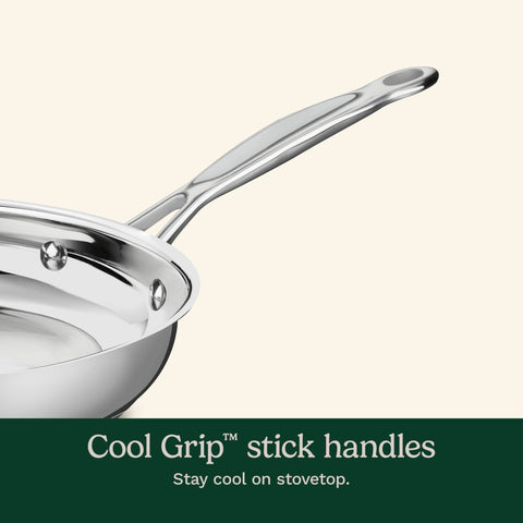 Cuisinart Chef's Classic stainless is dishwasher safe for quick cleanup.