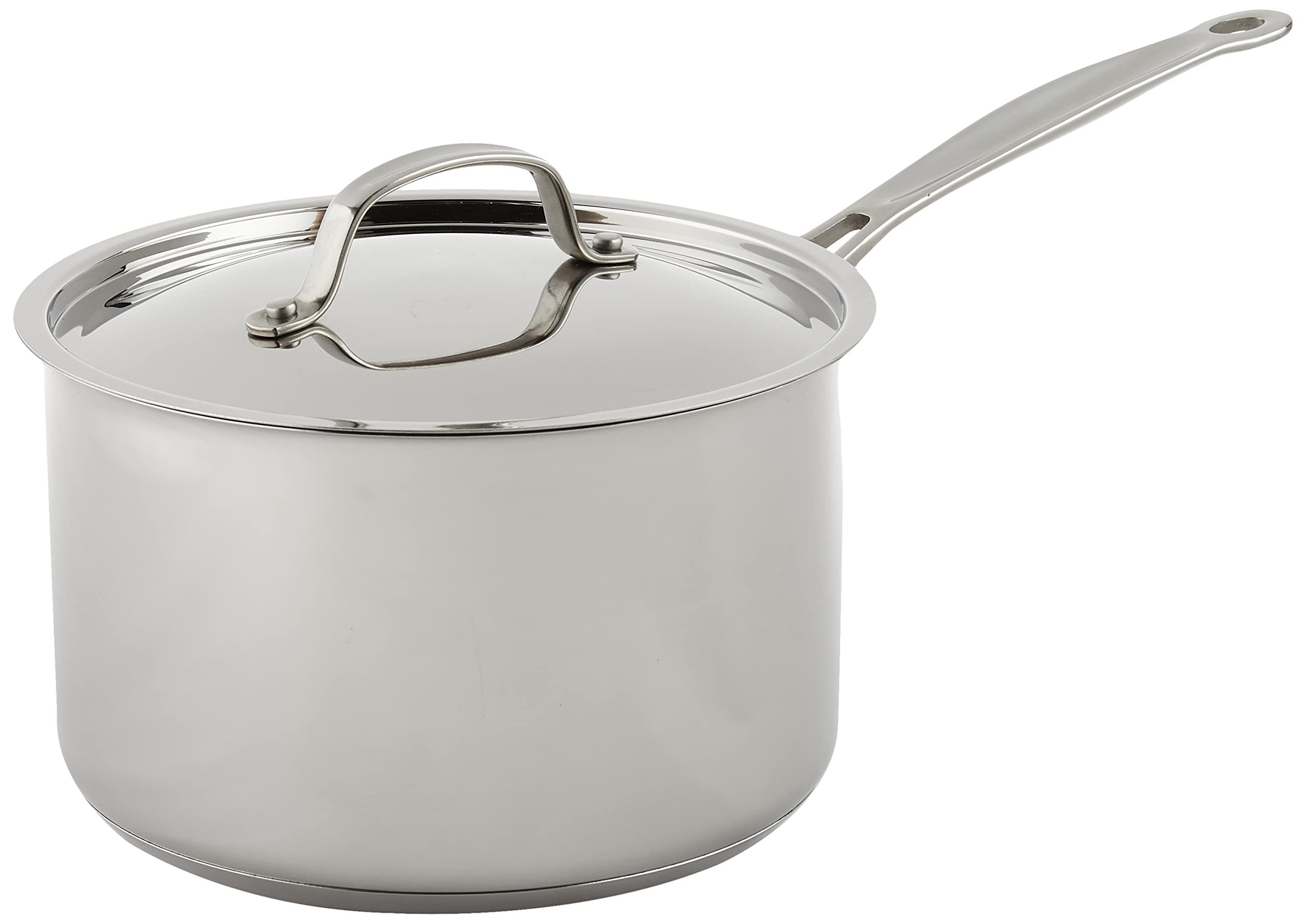 Cuisinart Chef's Classic Stainless Saucepan lid seals moisture for flavorful results.