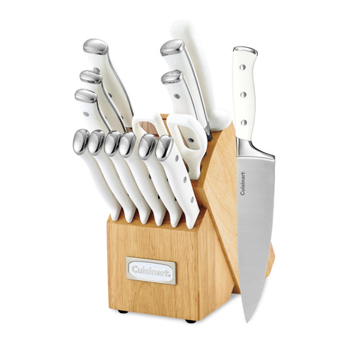 Cuisinart Classic forged 15-piece knife set in block for precision slicing