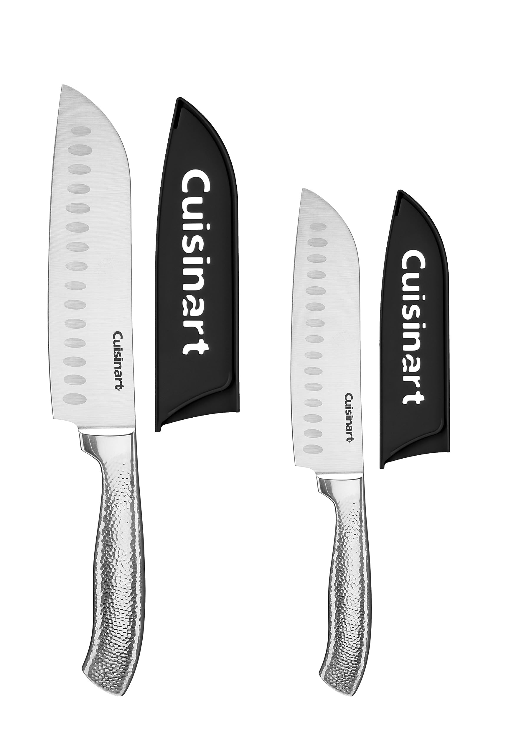 Cuisinart Classic Forged Santoku knife set with 7-inch and 5-inch blades for precise, efficient prep.