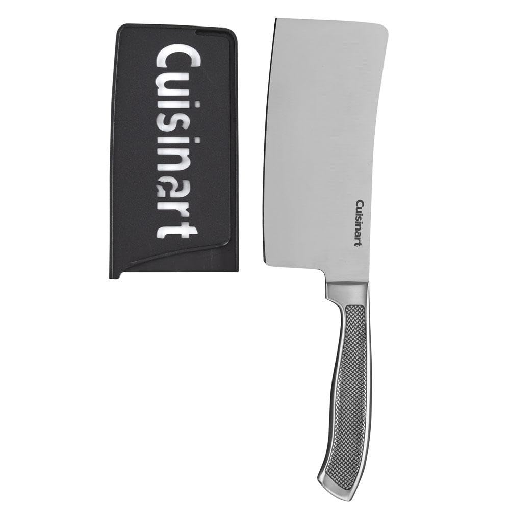 Cuisinart C77SS-CLV cleaver blade close-up highlighting precision cutting.