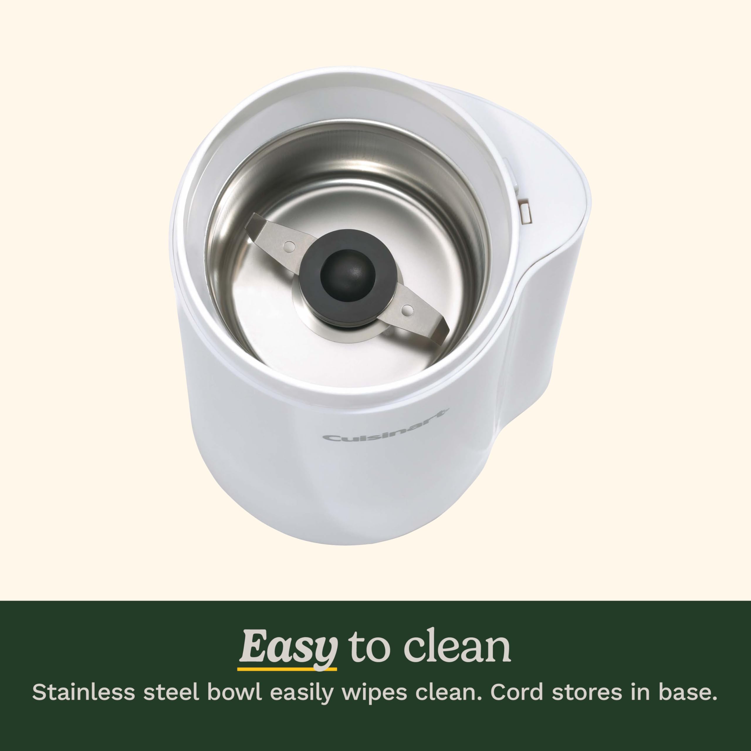 Cuisinart grinder safety interlock prevents operation until lid is closed.