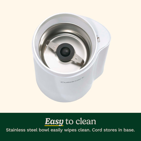 Cuisinart grinder safety interlock prevents operation until lid is closed.