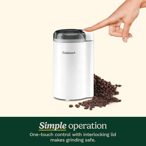 Cuisinart coffee grinder stainless steel blades deliver even results.