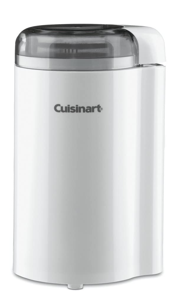 Cuisinart coffee grinder teardrop shape for compact storage.