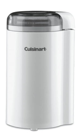 Cuisinart coffee grinder teardrop shape for compact storage.