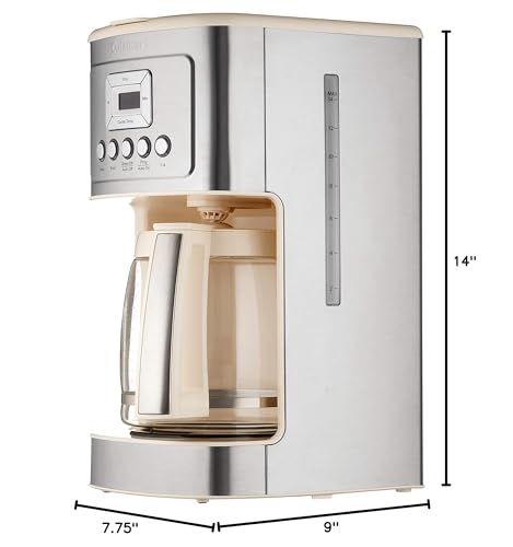 Cuisinart gold-tone filter and charcoal filter support clean, flavorful coffee.