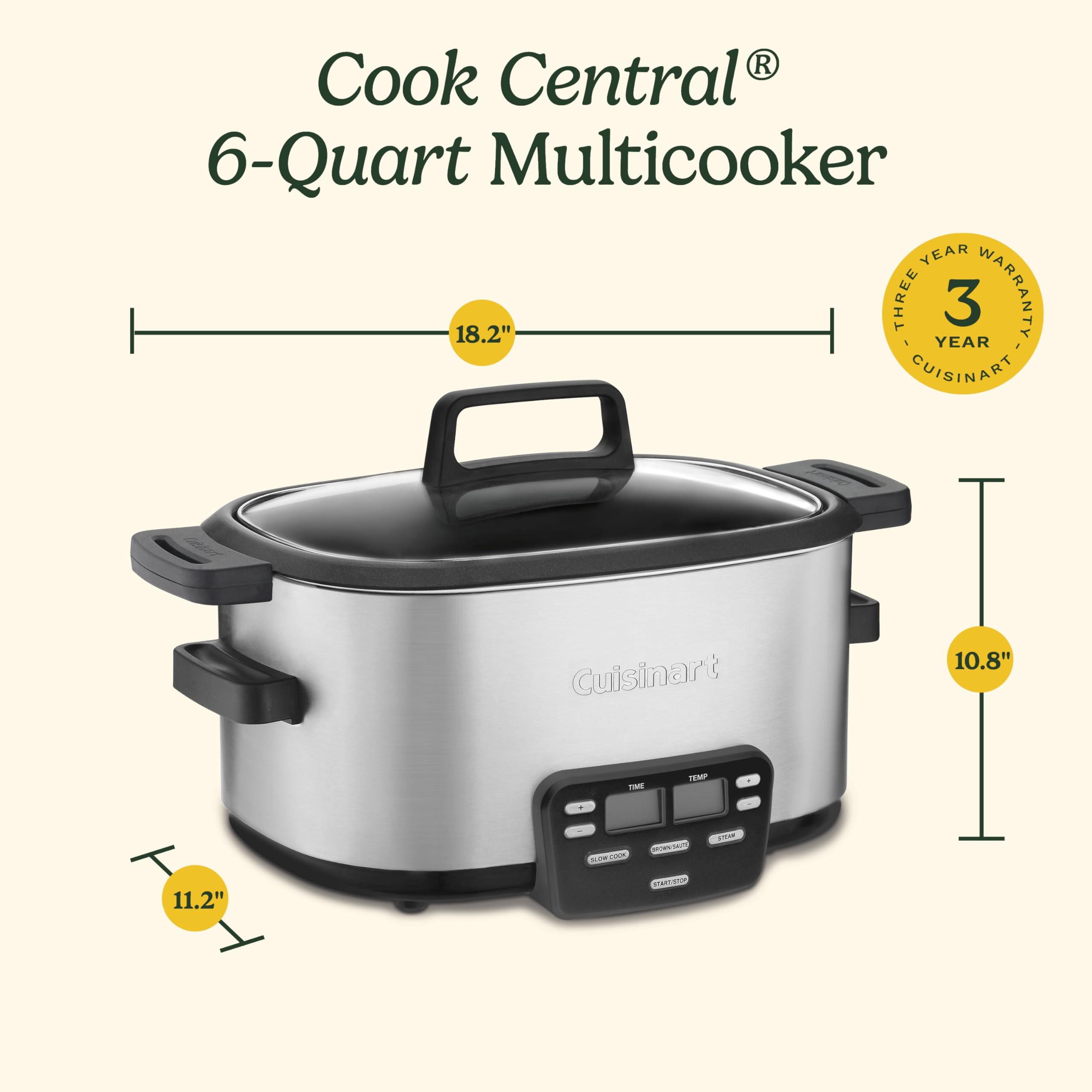 Cuisinart Cook Central keeps food warm automatically after cooking.