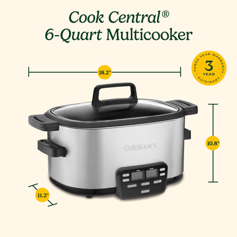 Cuisinart Cook Central keeps food warm automatically after cooking.