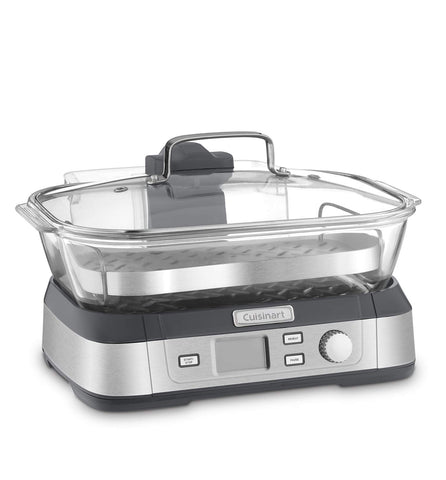 Cuisinart CookFresh 5-liter glass pot shown, ideal for family meals