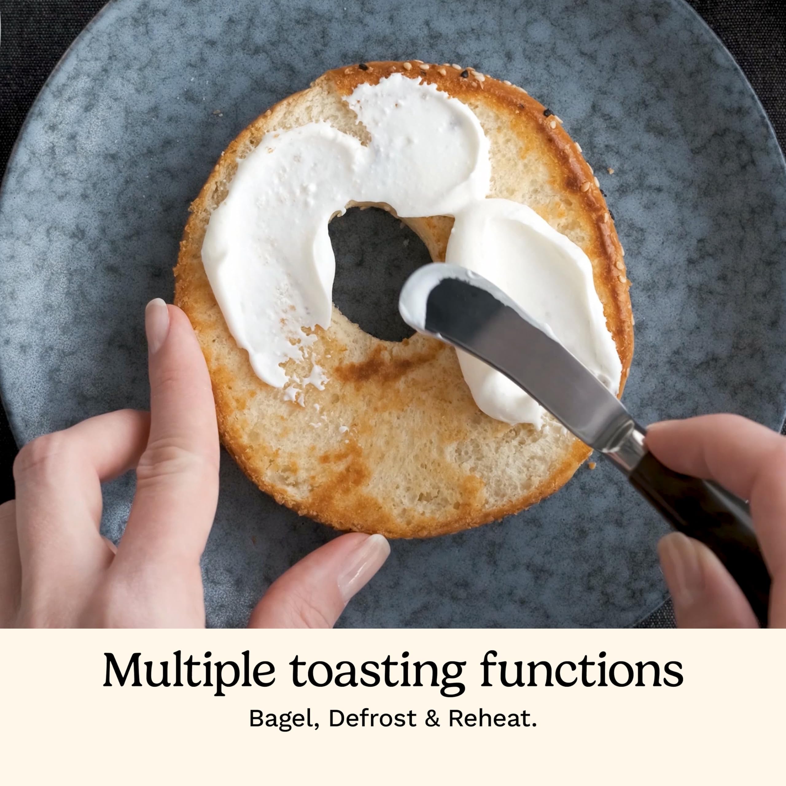 Cuisinart CPT-160 six-setting browning control enables custom toast shade.