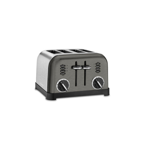 Cuisinart CPT-180BKS Classic toaster front view with stainless steel finish and wide slots