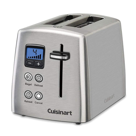 Cuisinart CPT-415P1 countdown front view with brushed stainless finish