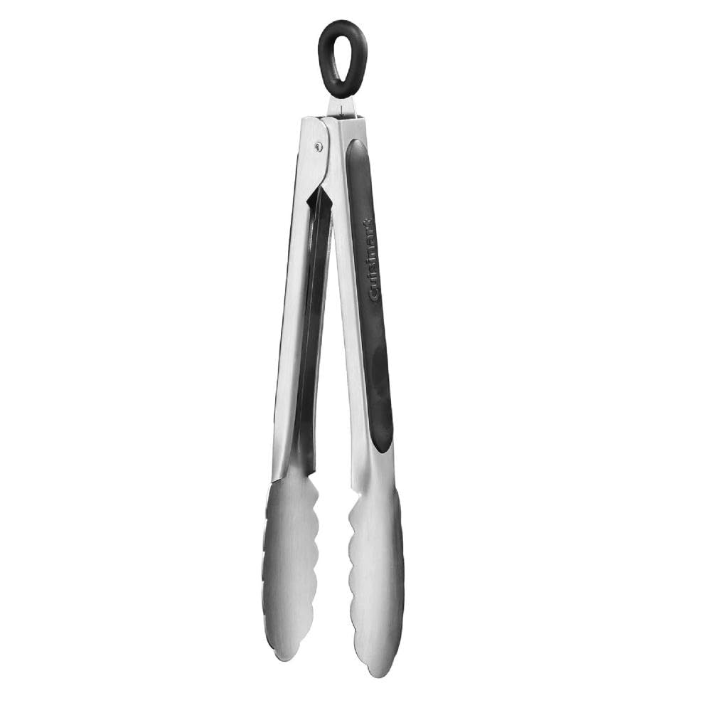 Cuisinart CTG-00-9TNG nine-inch tongs with silicone tips, safe for nonstick cookware
