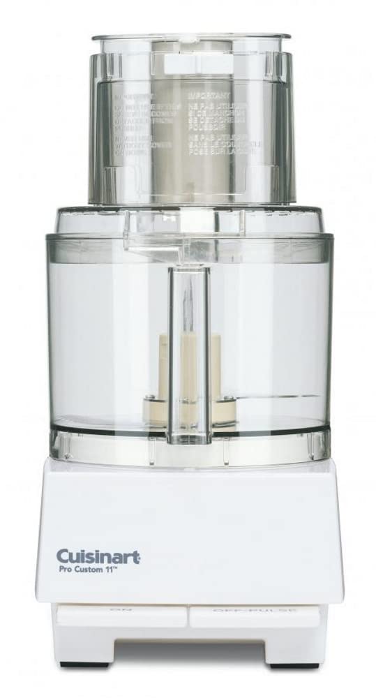 Cuisinart Cup Pro Custom 11 food processor with large feed tube enables easy whole-fruit prep.