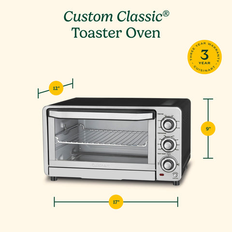 Cuisinart Custom Classic Toaster Oven Broiler cool touch safety features in use