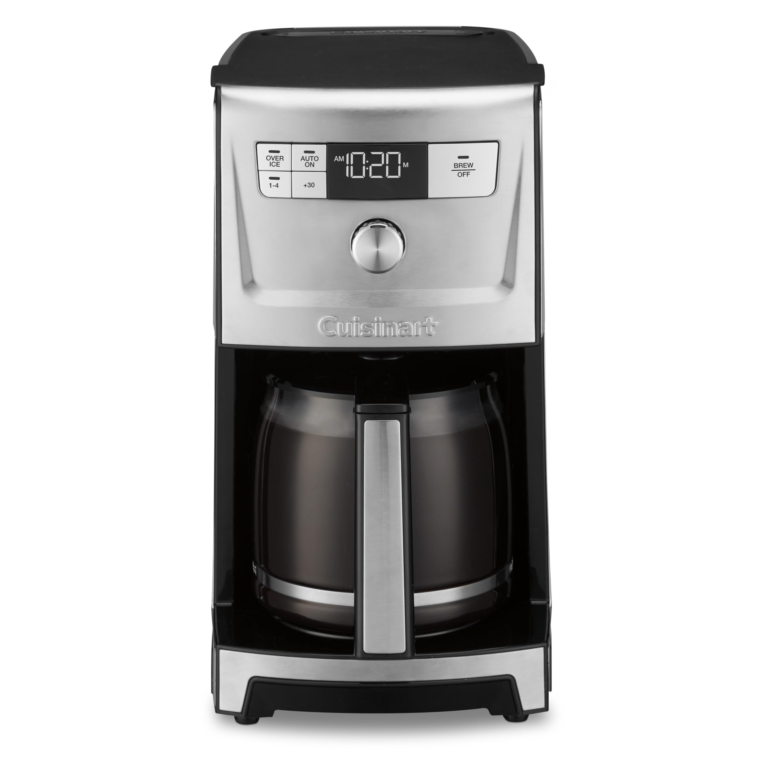 Cuisinart DCC-3500SS front-fill reservoir for quick refills and precise brewing.
