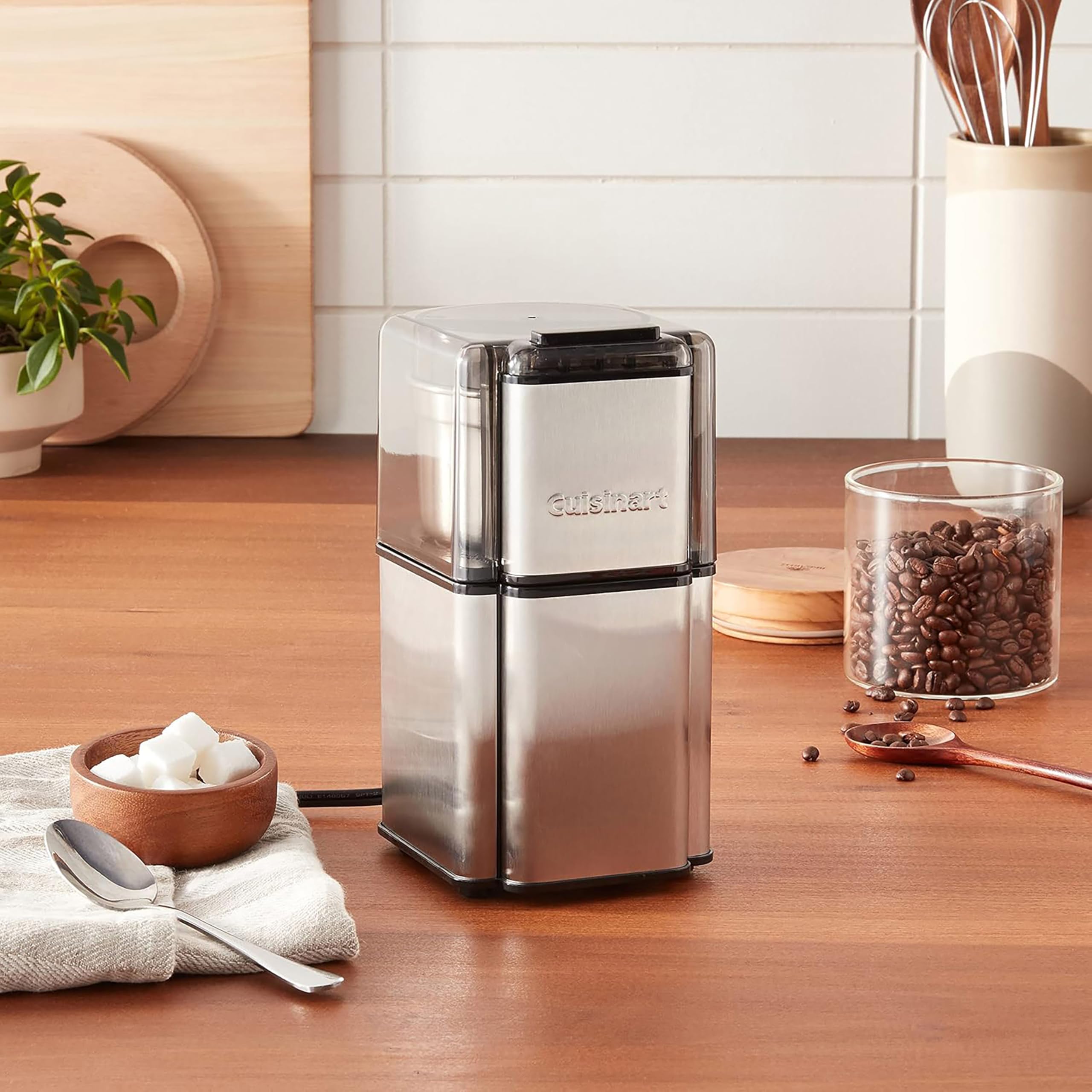 Cuisinart DCG-12BC Grind Central with stainless steel blades delivering consistent results every time.