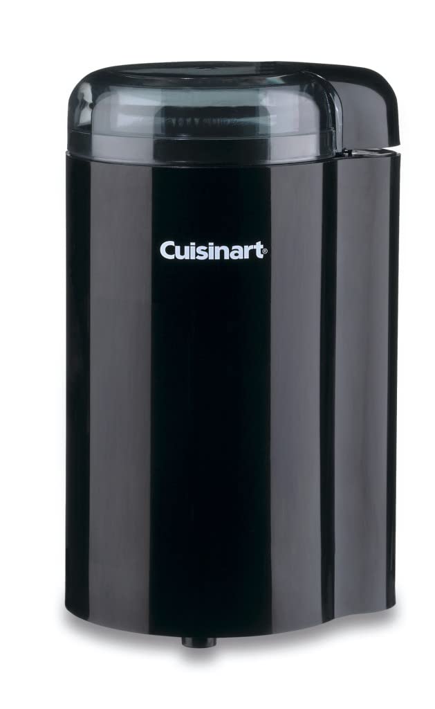 Cuisinart DCG-20BKN coffee grinder bowl and blades deliver a consistent grind for fresh coffee.