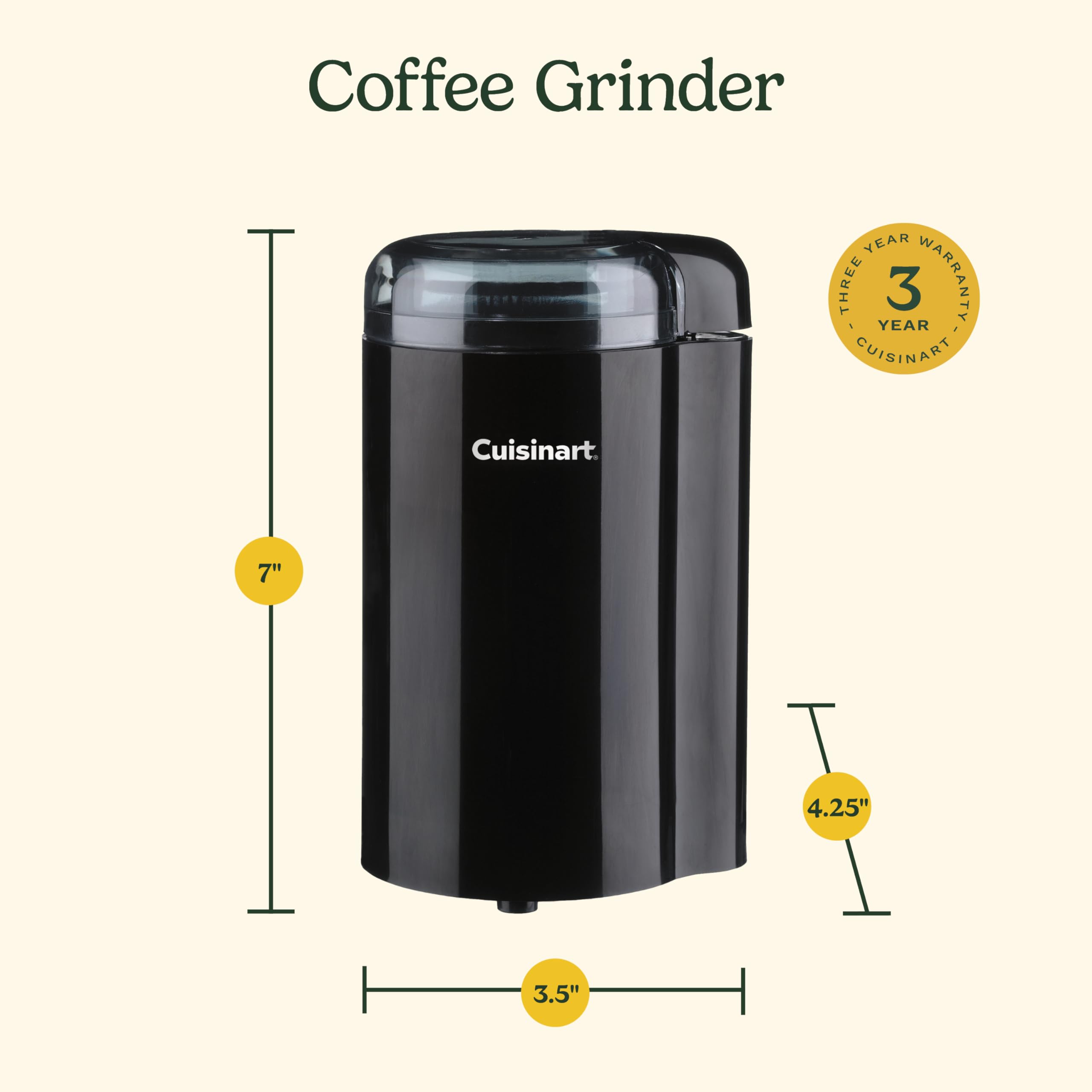 Teardrop design offers comfortable grip during grinding.