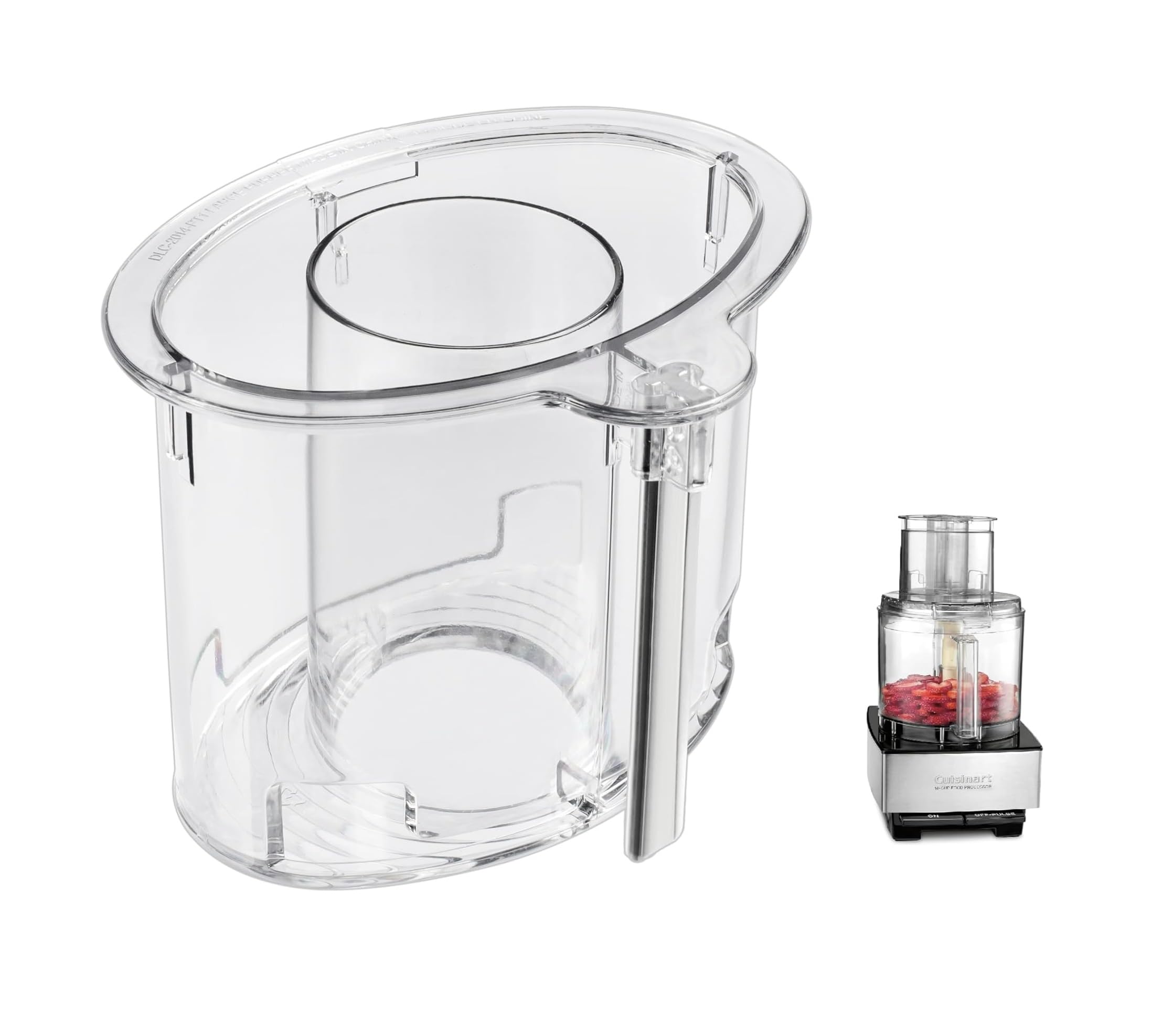 Cuisinart DLC-2014PT1 large pusher and sleeve assembly for DFP-14 models, ensuring proper fit