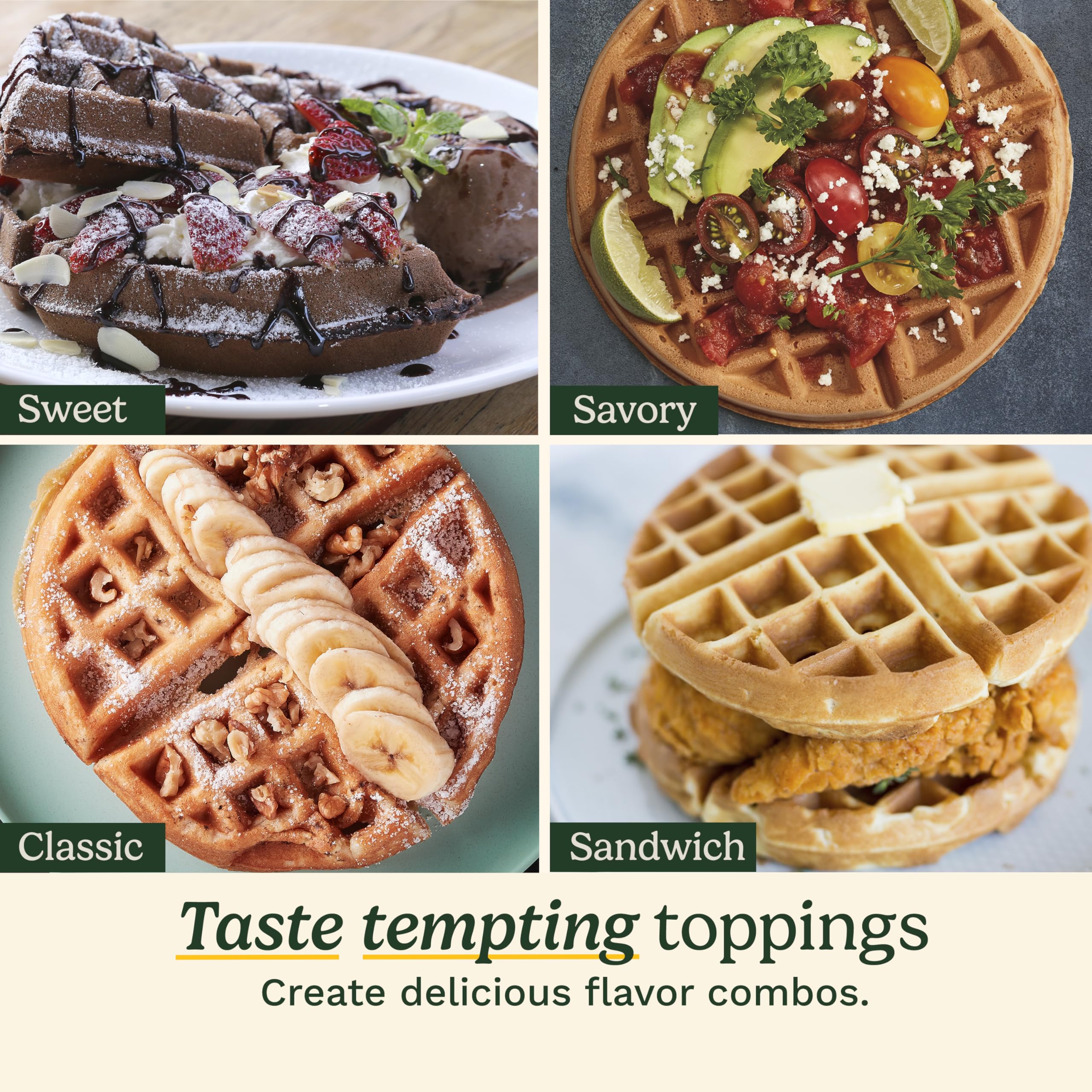 Cuisinart Double Flip ceramic nonstick surface for easy release and cleanup