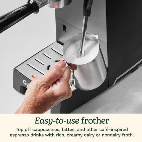 Cuisinart Espresso Bar Slim ready for travel mug use