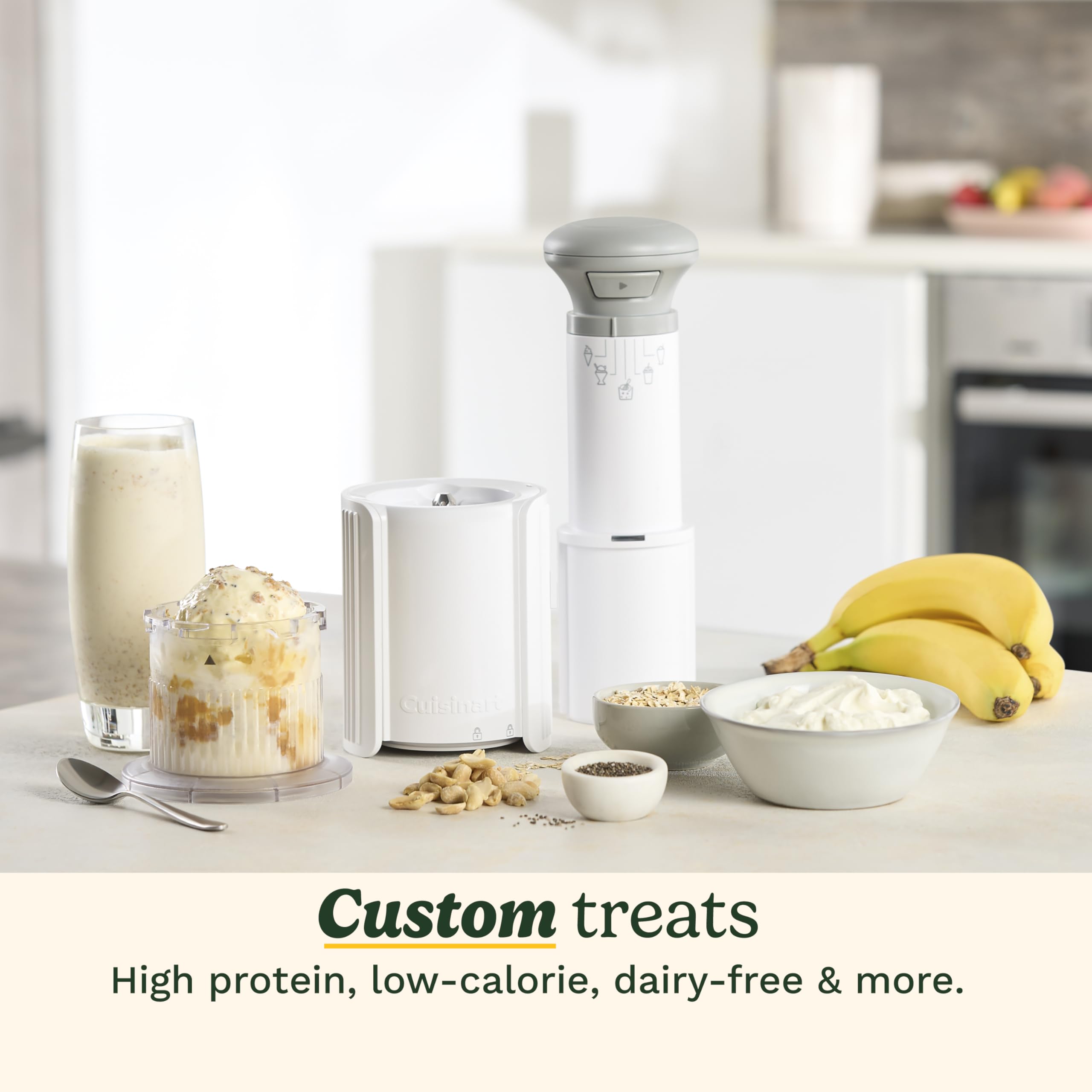 Cuisinart FastFreeze non-dairy ice cream preparation