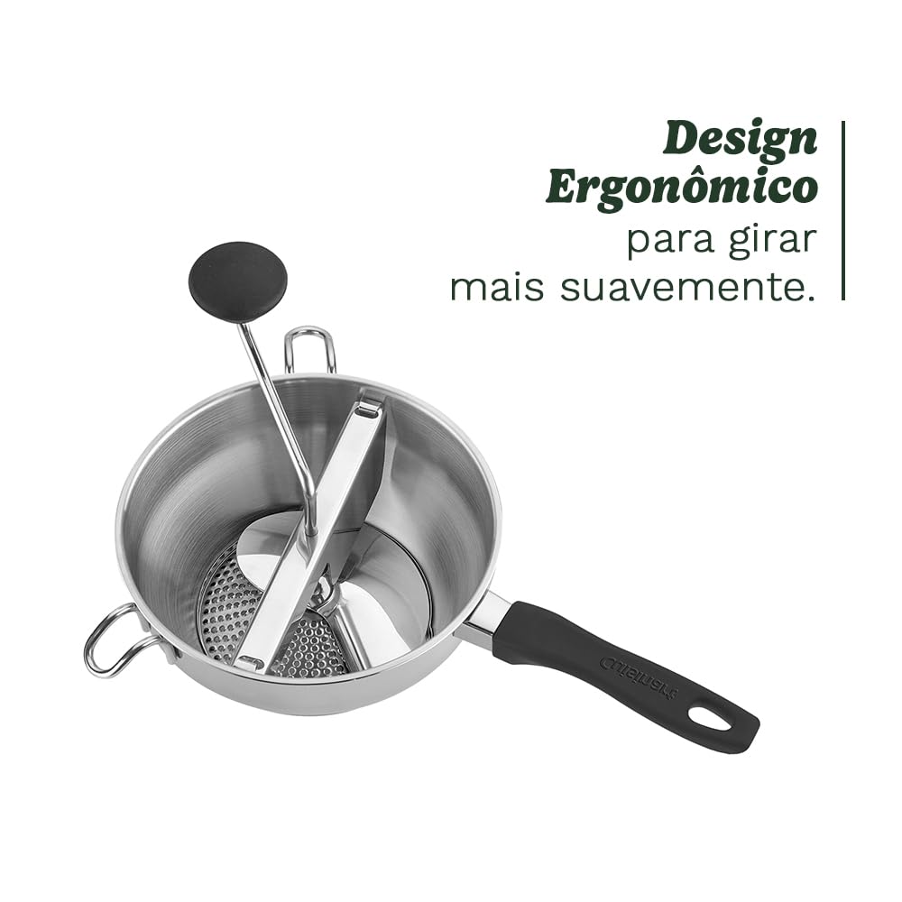 Cuisinart Food Mill soft-grip handle invites easy, comfortable turning