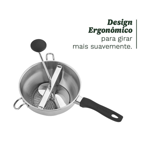 Cuisinart Food Mill soft-grip handle invites easy, comfortable turning