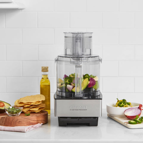 Cuisinart 14-cup large-feed-tube eases loading of whole produce for quick tasks