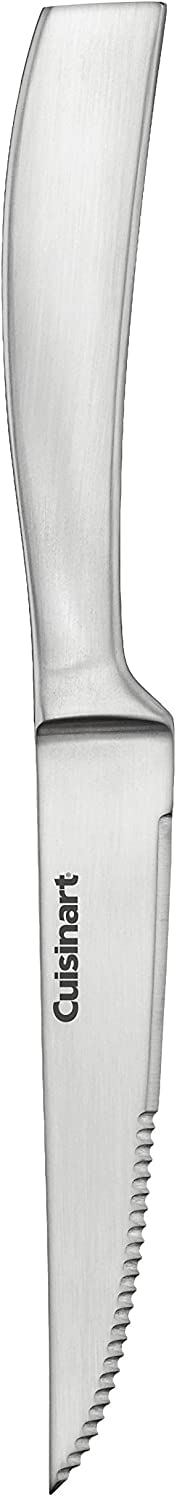 Cuisinart knives on dining table showcasing six-piece set ready for everyday meals.